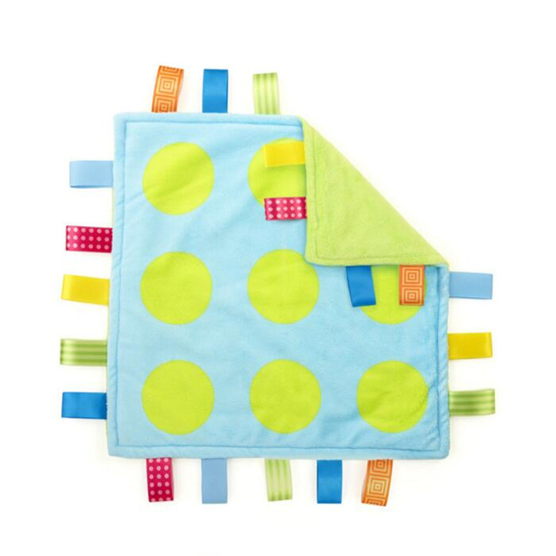 Ultra soft taggies multicolour label baby appease the towel cloth toy placarders