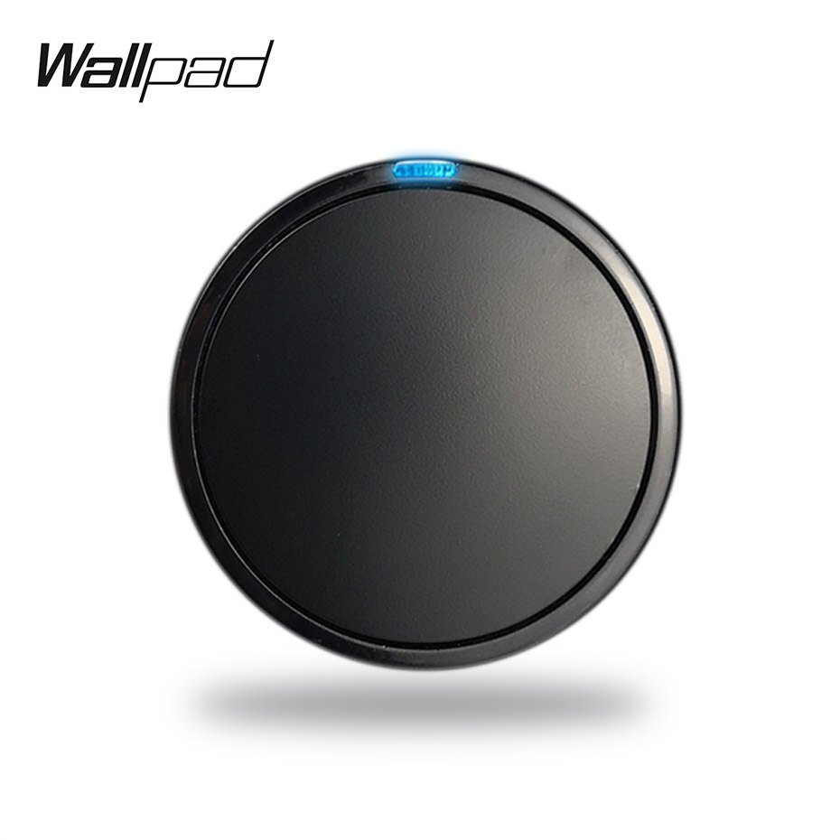 Wallpad L6 Modulare 4 Farben 1 Gang 2 Möglichkeit drücken Rückkehr Geschmack Zauberstab Licht Energie Schalter DIY Freie Kombination: Schwarz