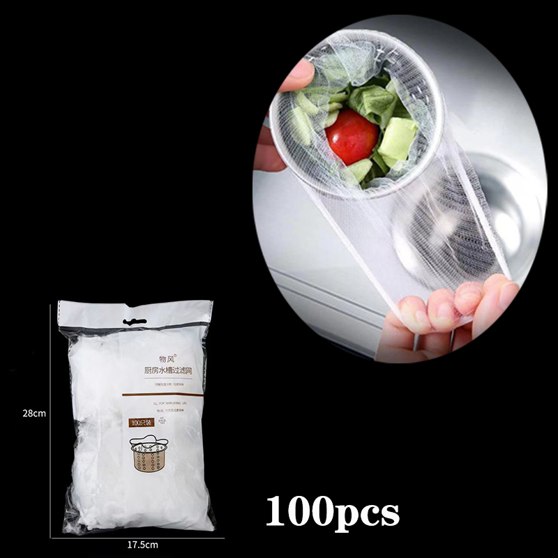 Filtro de acero inoxidable para fregadero de cocina, coladores de malla para alcantarillado, bolsas de malla desechables para filtro de fregadero, drenaje de suelo de baño, filtro de residuos de pelo: YELLOW