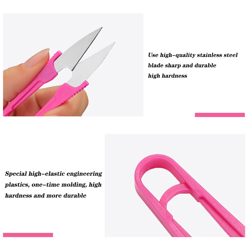 1PC Stainless Steel U-shaped Scissors Thread Wire Cutter Sewing Snips Embroidery Tailor Multifunction Cutters Sewing Craft