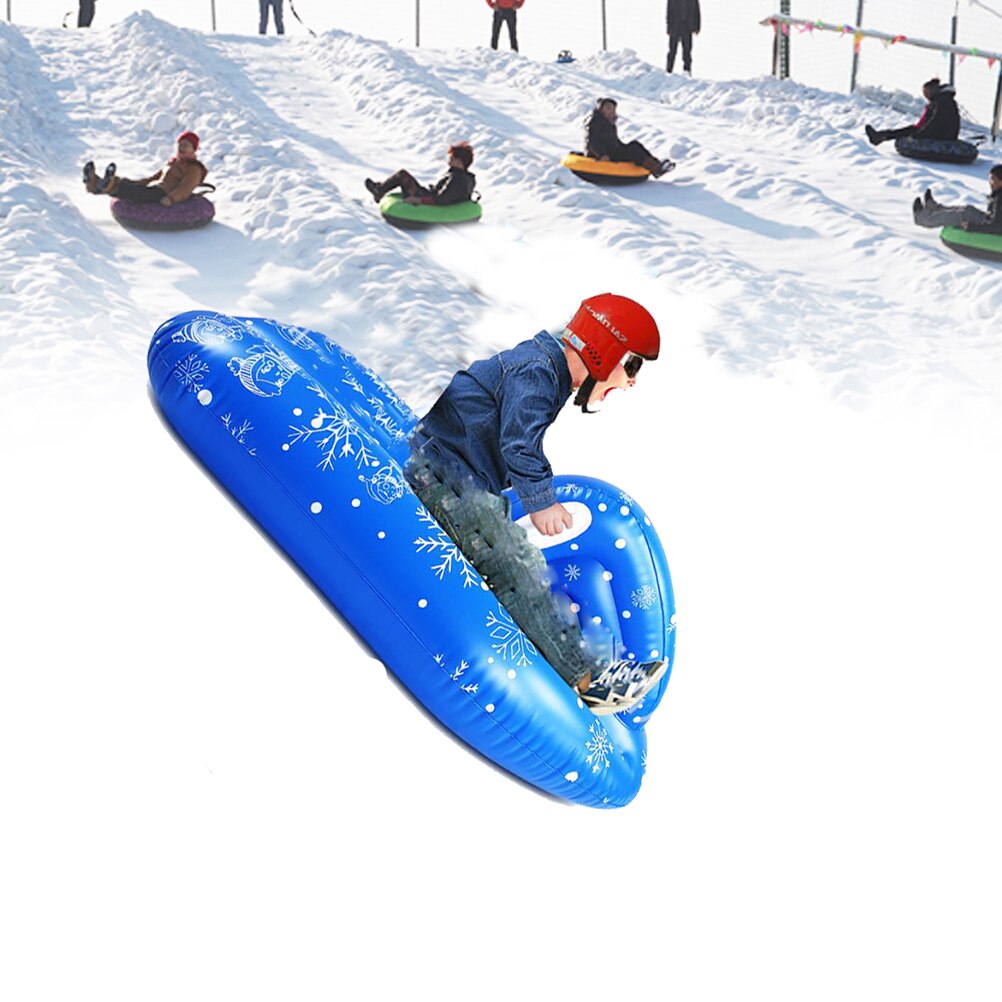 Vinter oppustelig sne rør pvc snefnug børn sne slæde tunge cirkel til skiløb skøjteløb sne spil