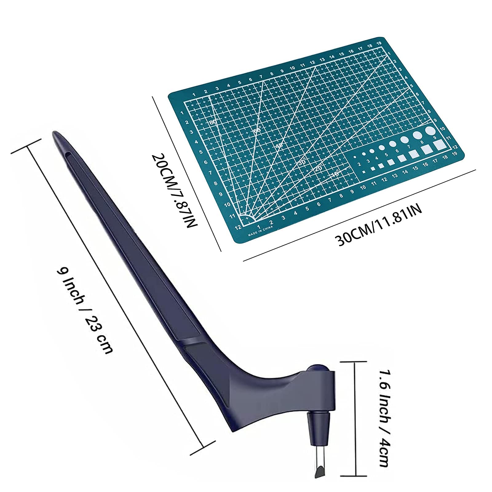 Upgrade 1 Set 360-Degree Stainless Steel Craft Cutting Tool Precision Carving Art Gyro Cutter for Scrapbooking Art Creation