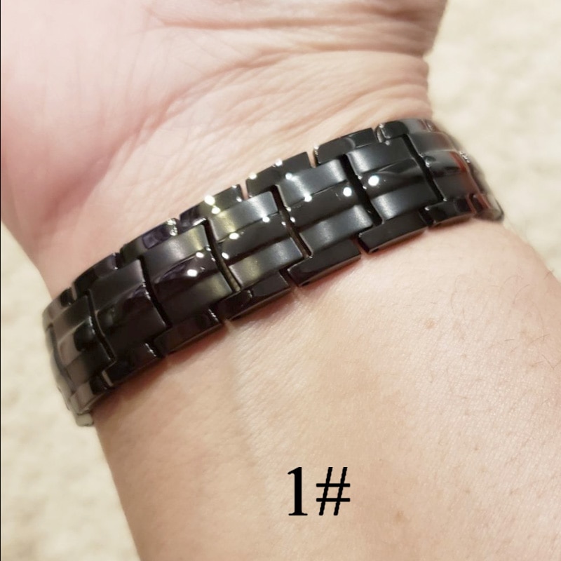 Frauen Männer magnetisch die Gesundheit Armband Schwarz Titan Stahl Energie Therapie 4 in1 Magnete Negativ Ionen Germanium Armreifen