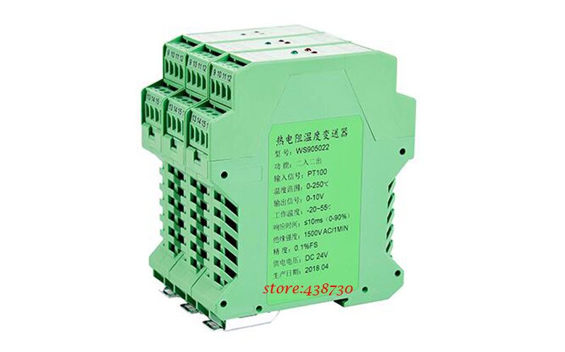 Sensor de resistencia térmica PT100/transmisor de temperatura CU50/convertidor de aislamiento barrera de seguridad 4-20mA 0-10V 0-5V