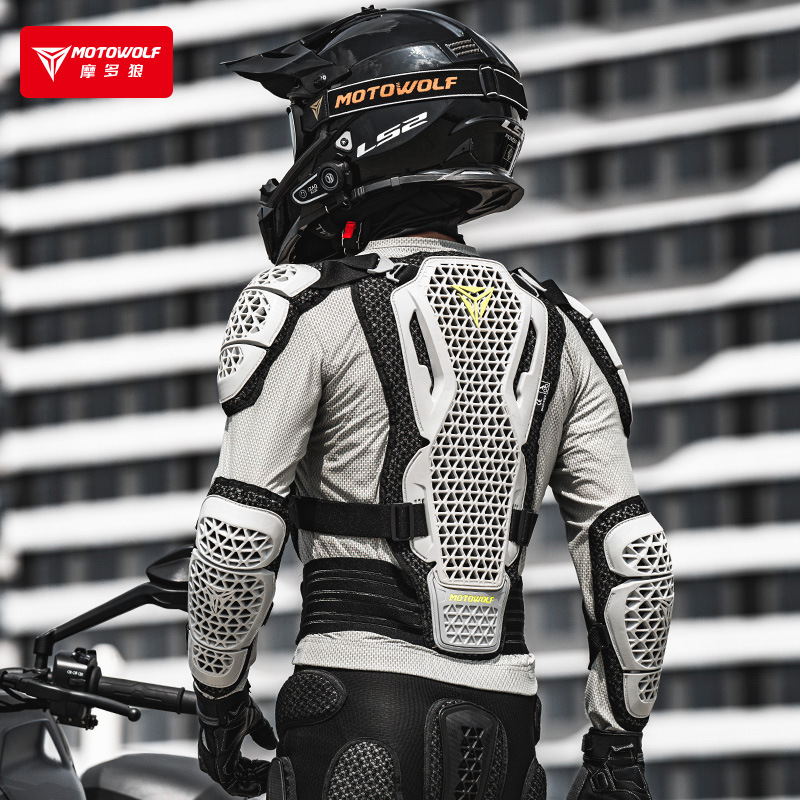 MOTOWOLF Motorcycle Jacket Men Moto Body Armor Motocross Racing Jacket CE Approval Motorbike Moto Protection Gears