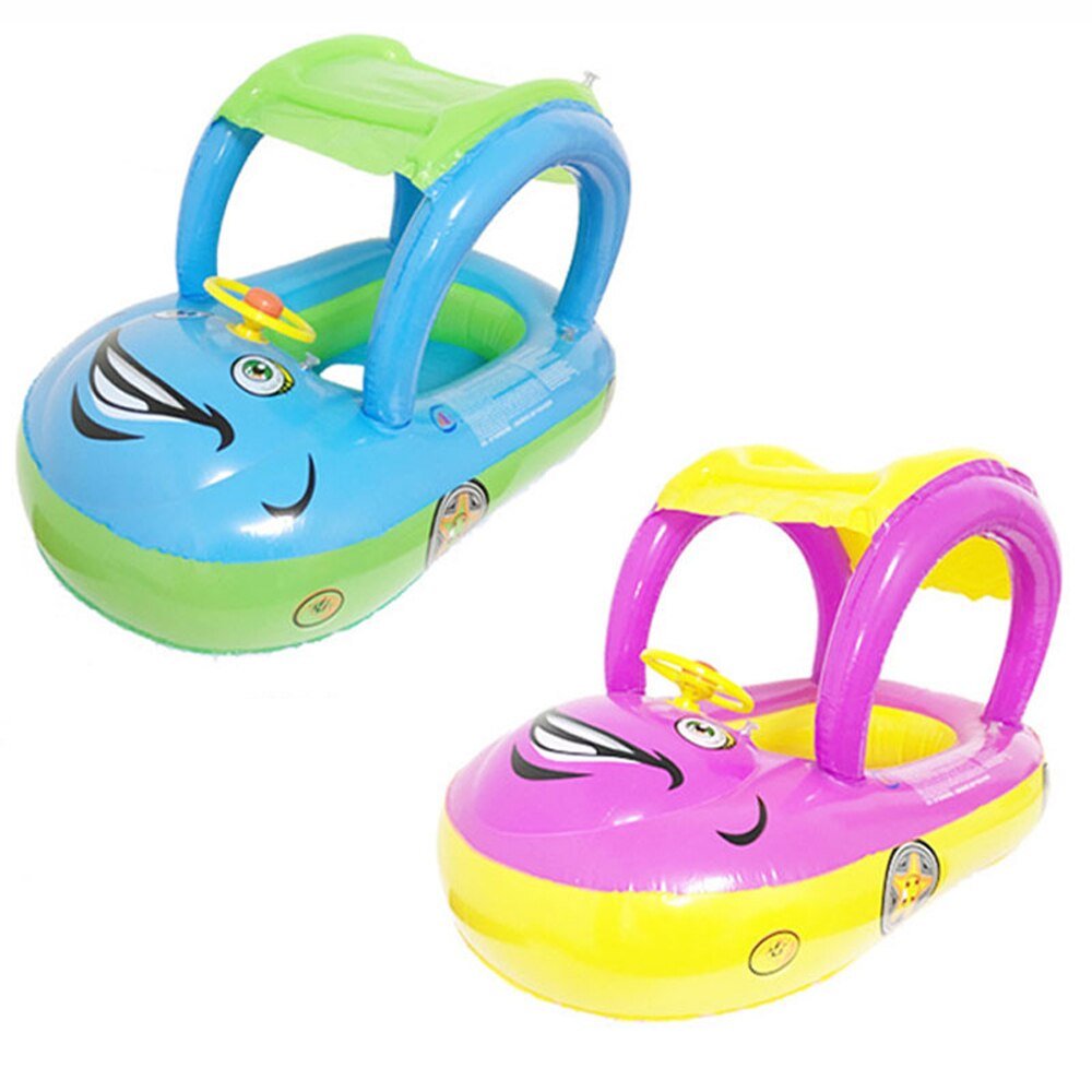 Baby Aufblasbare Schwimmen Ring Schwimmbad schweben Sicherheit Schwimmen Ringe Aufblasbare Schwimmen schweben Mit Sonnenschirm Sitz Floß Wasser Spaß Schwimmbad Spielzeug