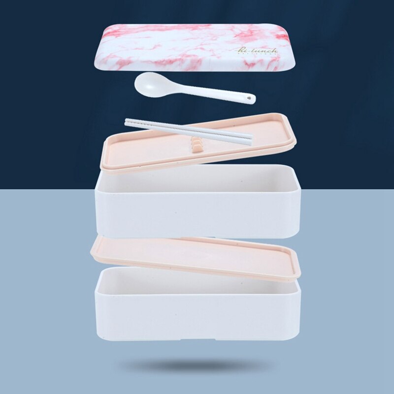 Bento Box LunCH Box Food Container with Cutlery Set for Adults and Kids Microwave Dishwasher Safe Bento