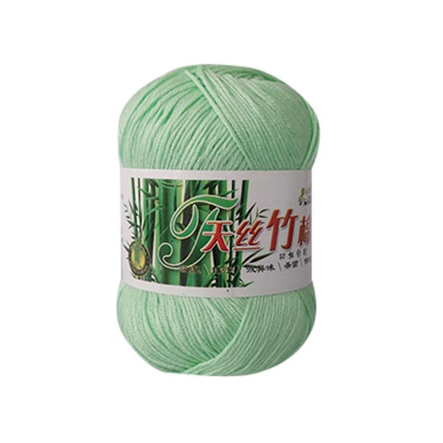 50g Kniting Bamboo Cotton Yarn 1PC Bamboo Fiber Cotton Warm Soft Natural Knitting Crochet Knitwear Wool Yarn 30: K