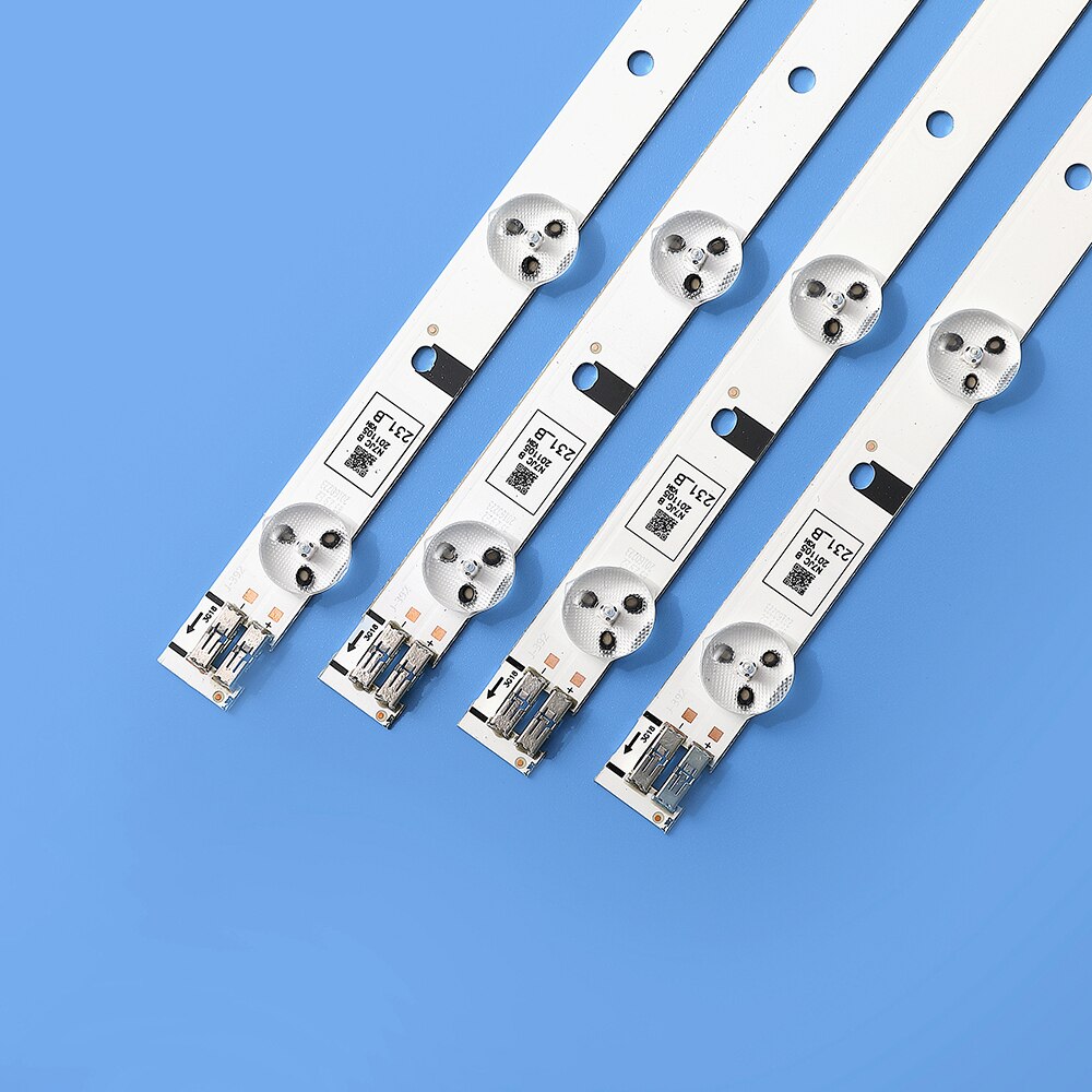 Kit) 4 PCS 7LED 65CM LED backlight strip for samsung UE32H5570S 32H5000 UN32J5003AF D4GE-320DC1-R1 R2 Bn96-30443A 3044A