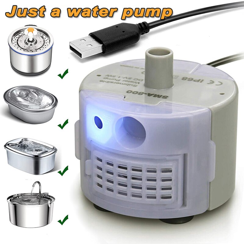 Cat Waterfontein Batterij Aangedreven Draadloze Kattenfontein - Oplaadbare Huisdier Waterfontein Roestvrij Staal - 110 oz/3,2L Automatische Kitty Fontein met Bewegingssensor