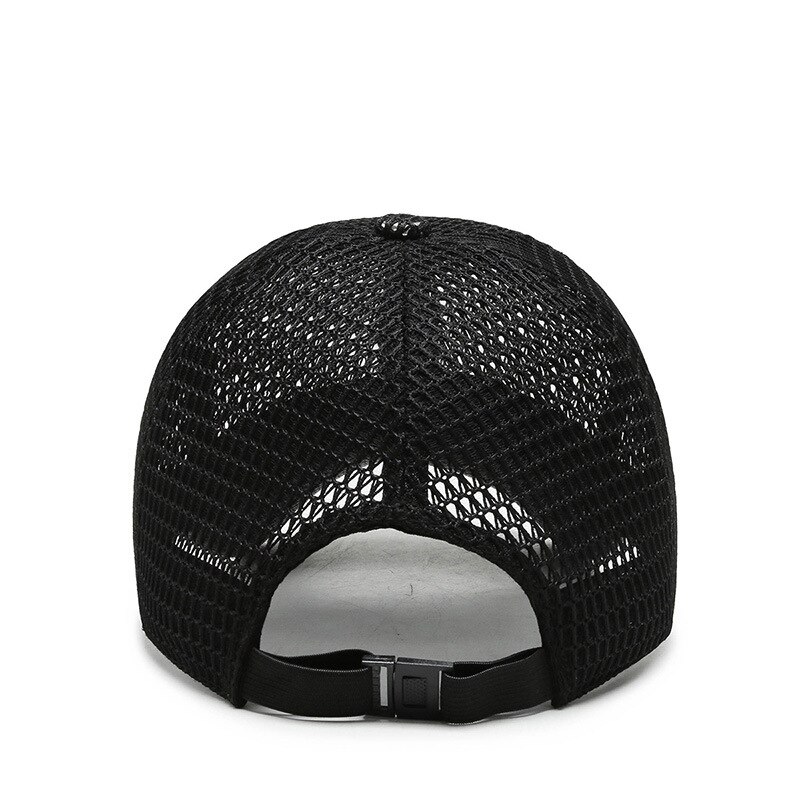 Sommer unisex Männer angeln Baseball Kappen Frauen Atmungsaktive Gittergewebe Snapback Hüte Schwarz lässig Sport Hüte Kappe