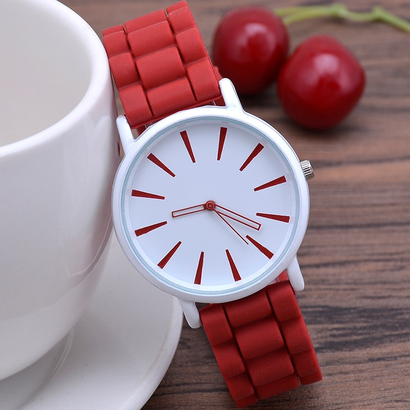 Mode Vrouwen Horloges Ins Trend Candy Kleur Polshorloge Koreaanse Siliconen Jelly Horloge Klok Voor Vrouwen