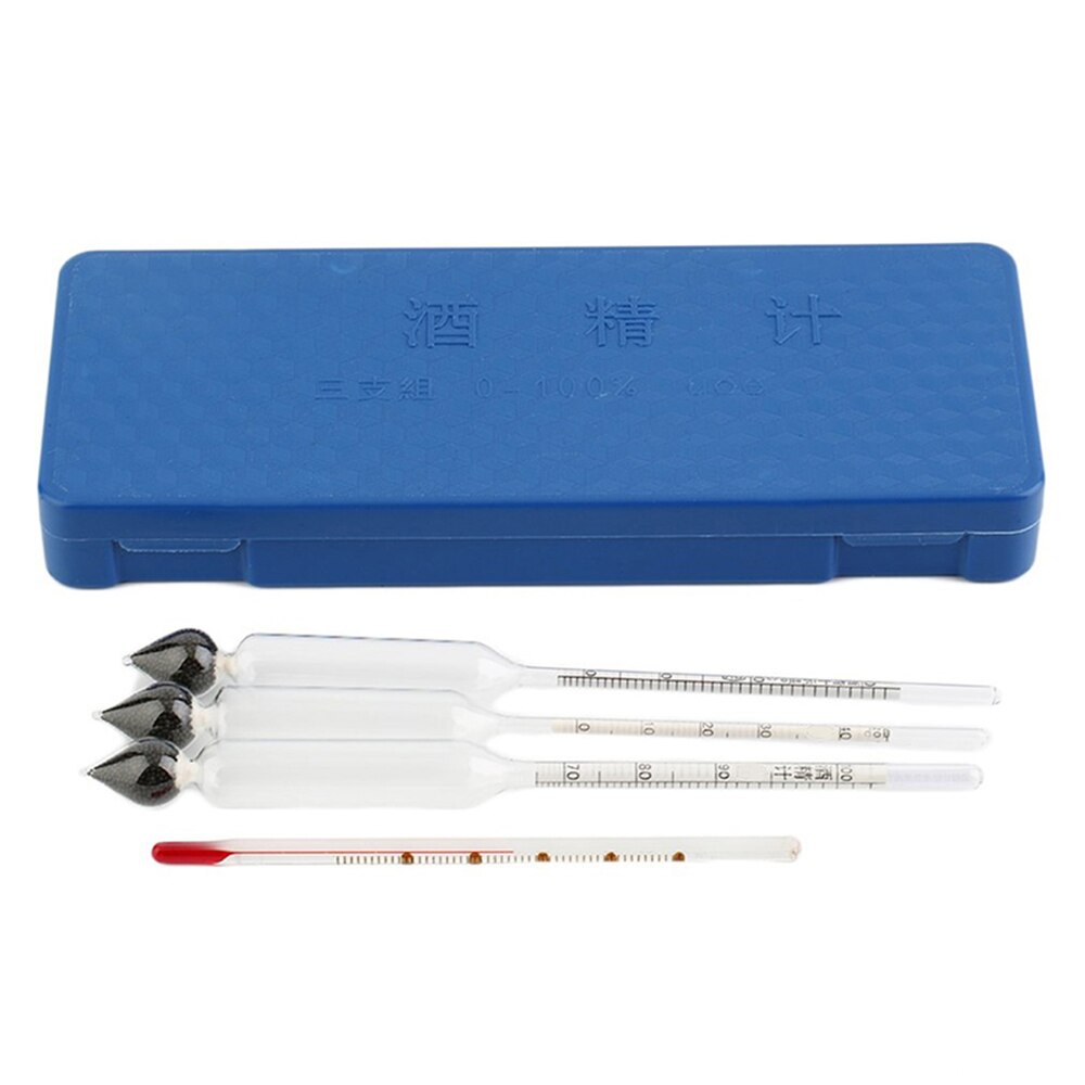 3 pièces/ensemble alcoomètre compteur d'alcool vin whisky mètre mesure alcool Instrument Concentration mètre mesure