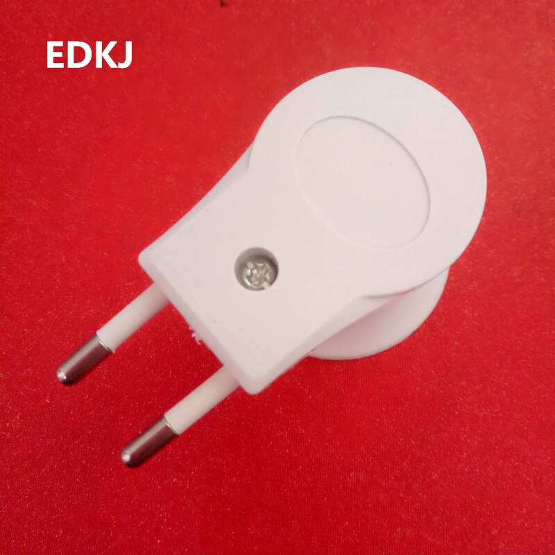 1pc e27 eu stikkontakter med rund fod + on / off mobil lampeholder lille natlampe stikkontakt konverter