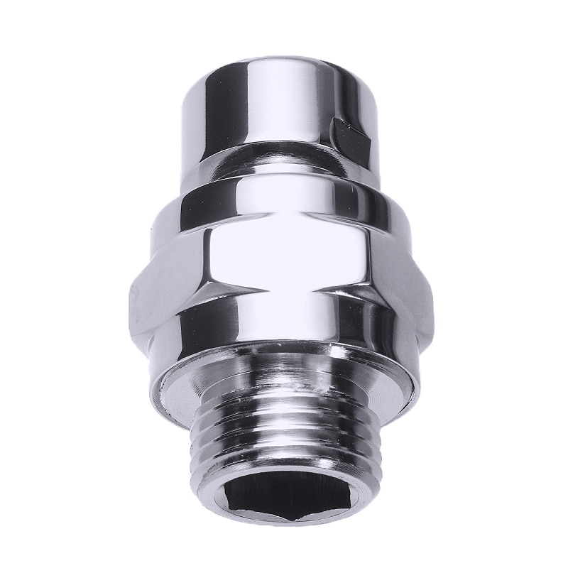 Shower Chrome Brass Swivel Ball Shower Head Ball Joint Hardware Standard G1/2 Adjustable Swivel Adapter Bath Tools