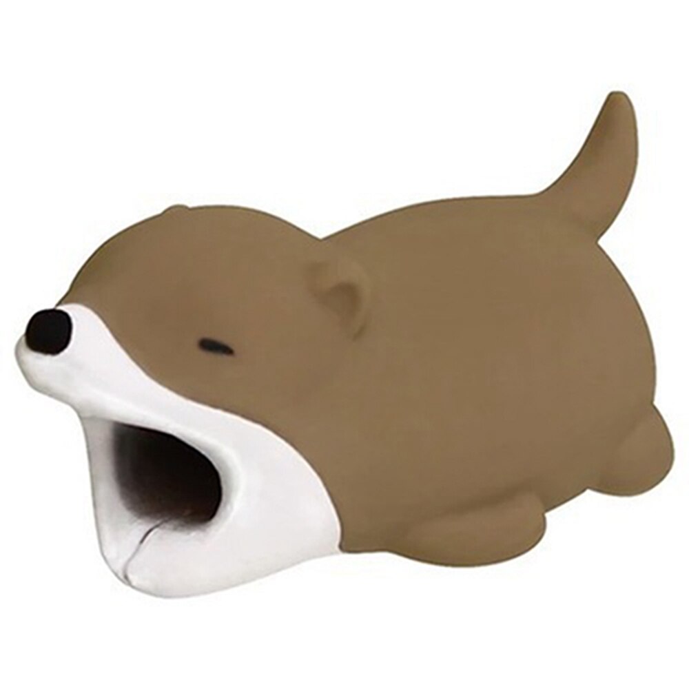 Mignon Panda câble protecteur morsure Animal charge cordon de protection USB câble enrouleur support chien chat ours câble protecteur câble fil: Otter