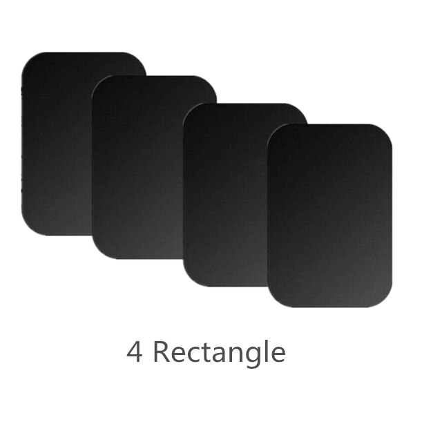 Syrinx Metall Platte Magnet Handy, Mobiltelefon Ständer Universal- Ersatz Metall Platte Bausatz Mit Klebstoff Für magnetisch Wagen montieren praktisch Halfter: 4Rechteck