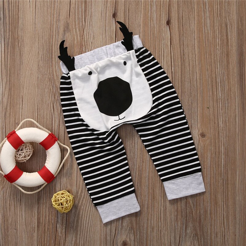Emmababy Baby Baby jongen meisje Harembroek Mode bebe Jongens Meisjes Cartoon PP Leuke Bodems Lange Broek Leggings Broek: Blauw / Pasgeboren