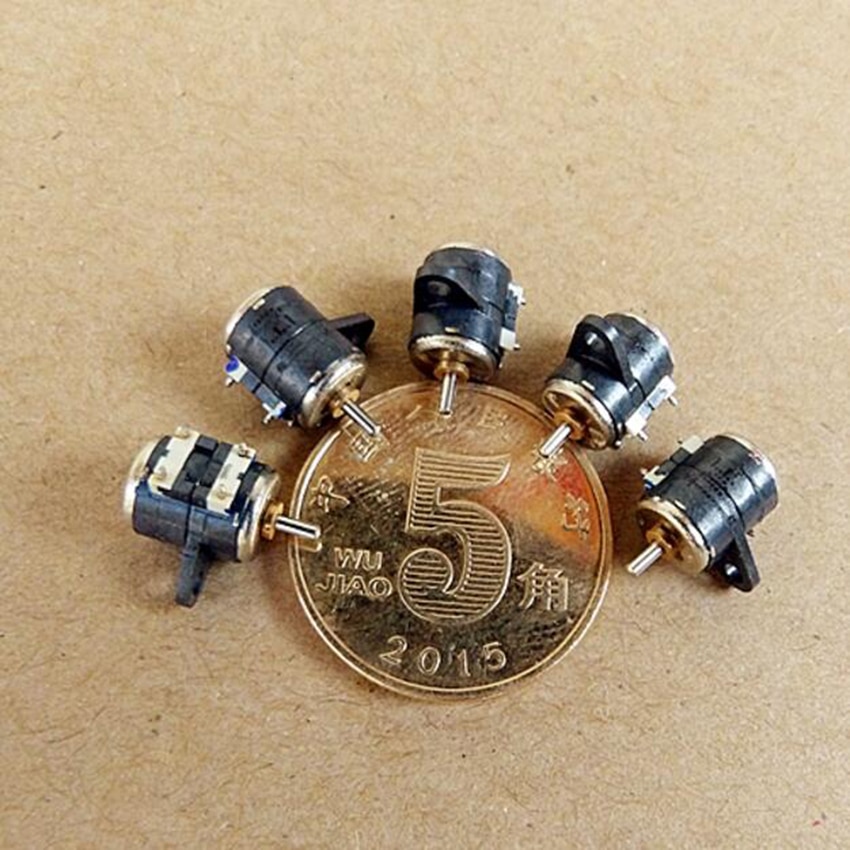 1 stk 2 fase 4 ledninger 20 ohm 6mm dia mini stepmotor 3-5v mikro step motor