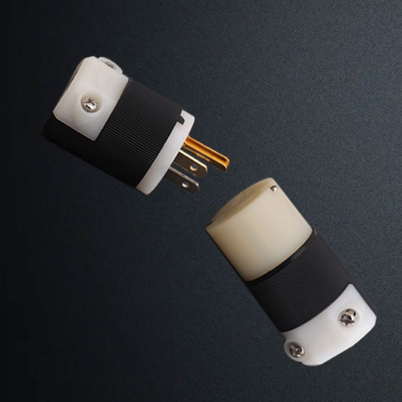 HiFi Audio US Plug Female Socket Hubbell HBL5266C NEMA 5-15P/15R American Standard Copper AC Power Supply Male Connector