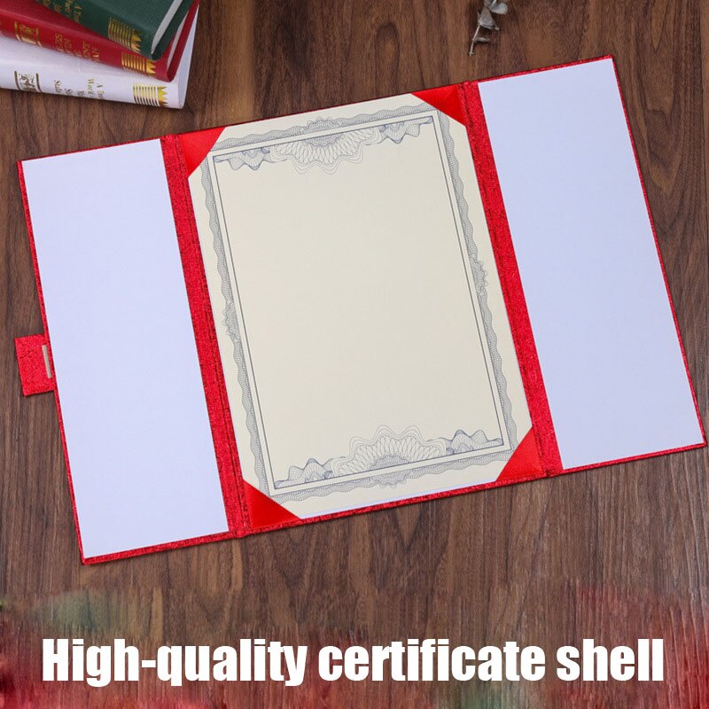 1PCS Silk Pattern Certificate of Honor Book Shell A4 European-style Certificate of Honor Cover Shell Folder