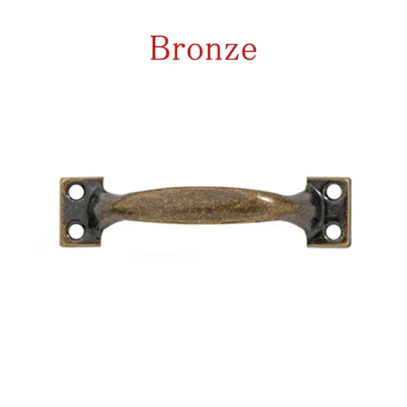 4/6 Inches Barn Door Handle Iron Pull Handles with Screw Balcony Sliding Door Pulls Heavy Duty Wooden Closet Cupboard Gate Knobs: 150mm / Beige
