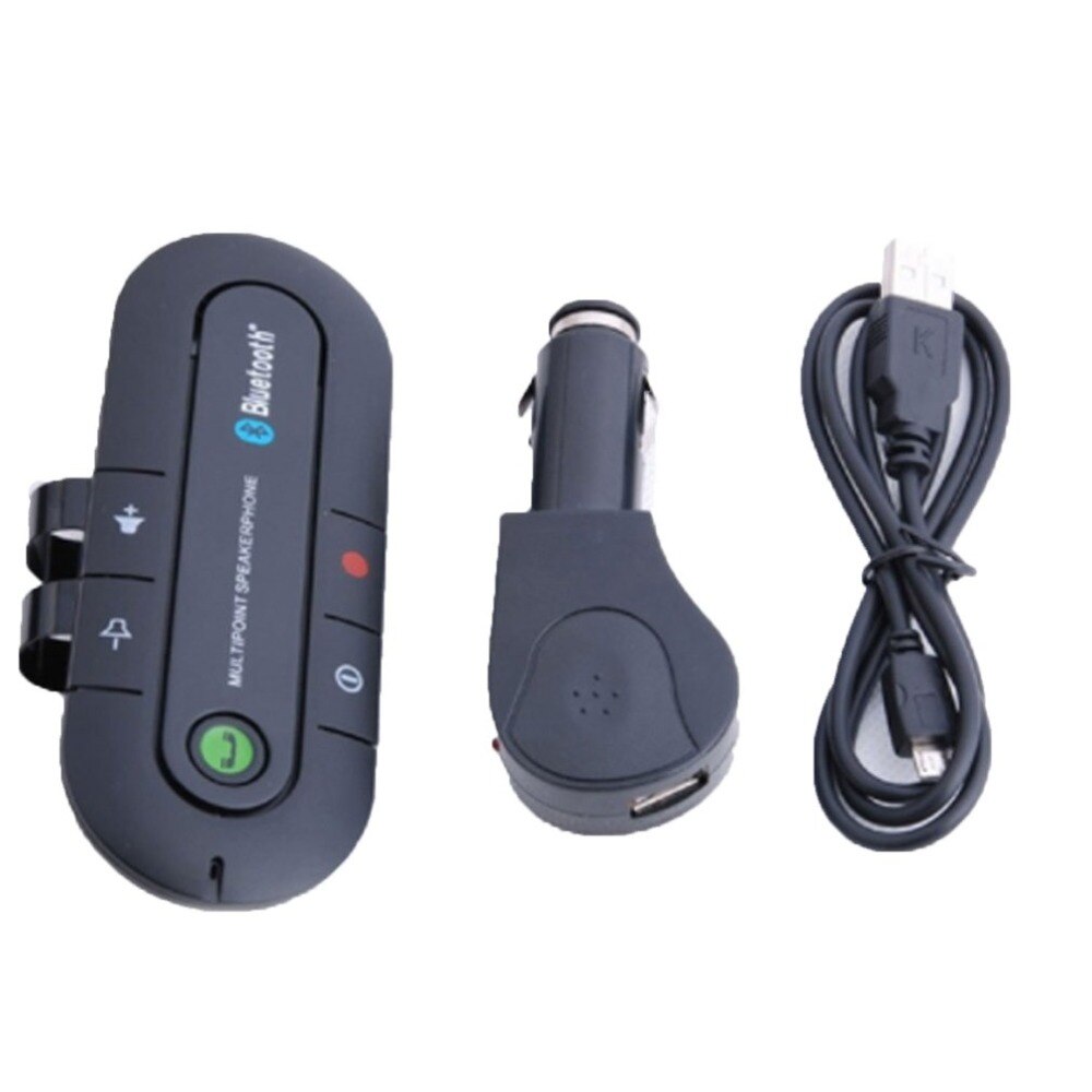 Wireless Bluetooth Car Kit Handsfree Speaker Phone Visor Clip for iPhone Android