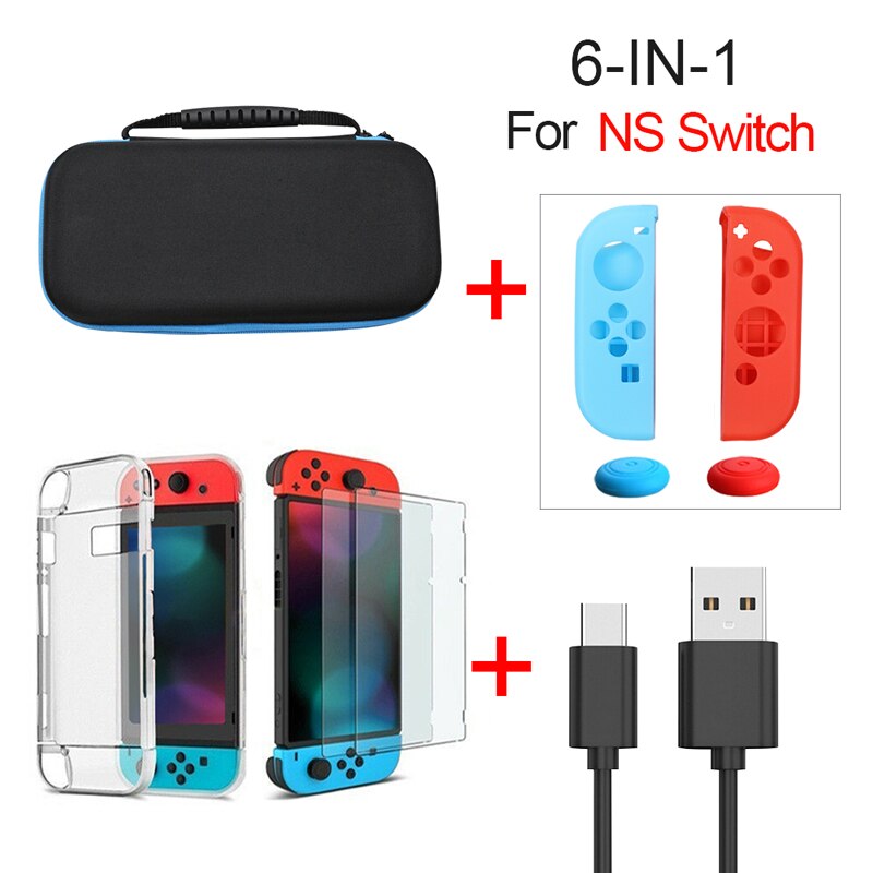 Funda duradera para accesorios de interruptor Nintend para Nintend Switch Console Hard Shell funda portátil: 3