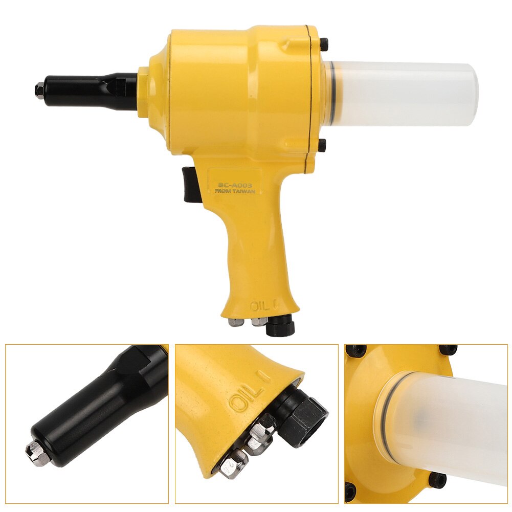 Pneumatische Klinknagel Machine Air Klinkhamer Lichtgewicht Houtbewerking Klinkgereedschap Shock-Proof 2-Klauw Pneumatische Nagel Trekken Tool