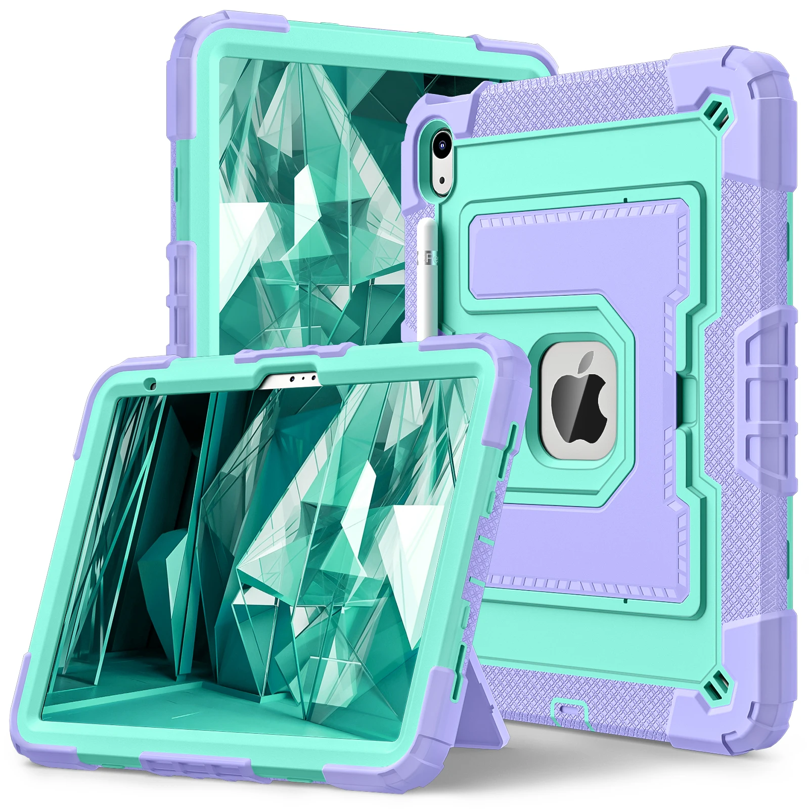 Tablet Case for IPad 11 11th A16 10th Gen Air 4 5 10.9 Pro Air 11 Mini 6 7 Kids Stand Shockproof Protect Rugged Cover