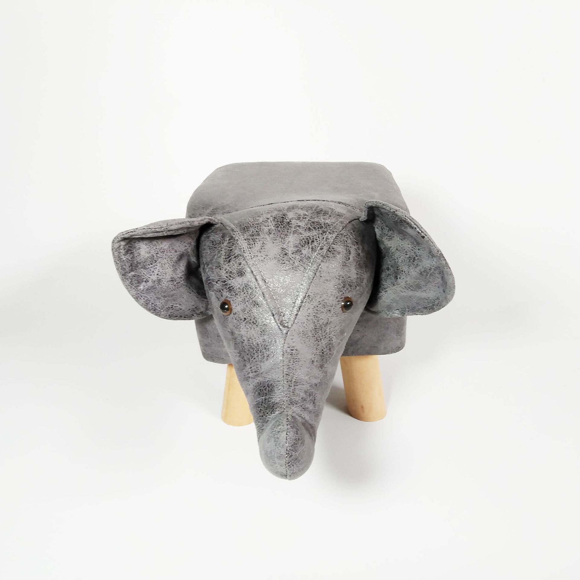 Europeisk stil moderne personlighet barndyr elefant kalv valp lav krakk massivtre hjemme sofa krakk mj: F
