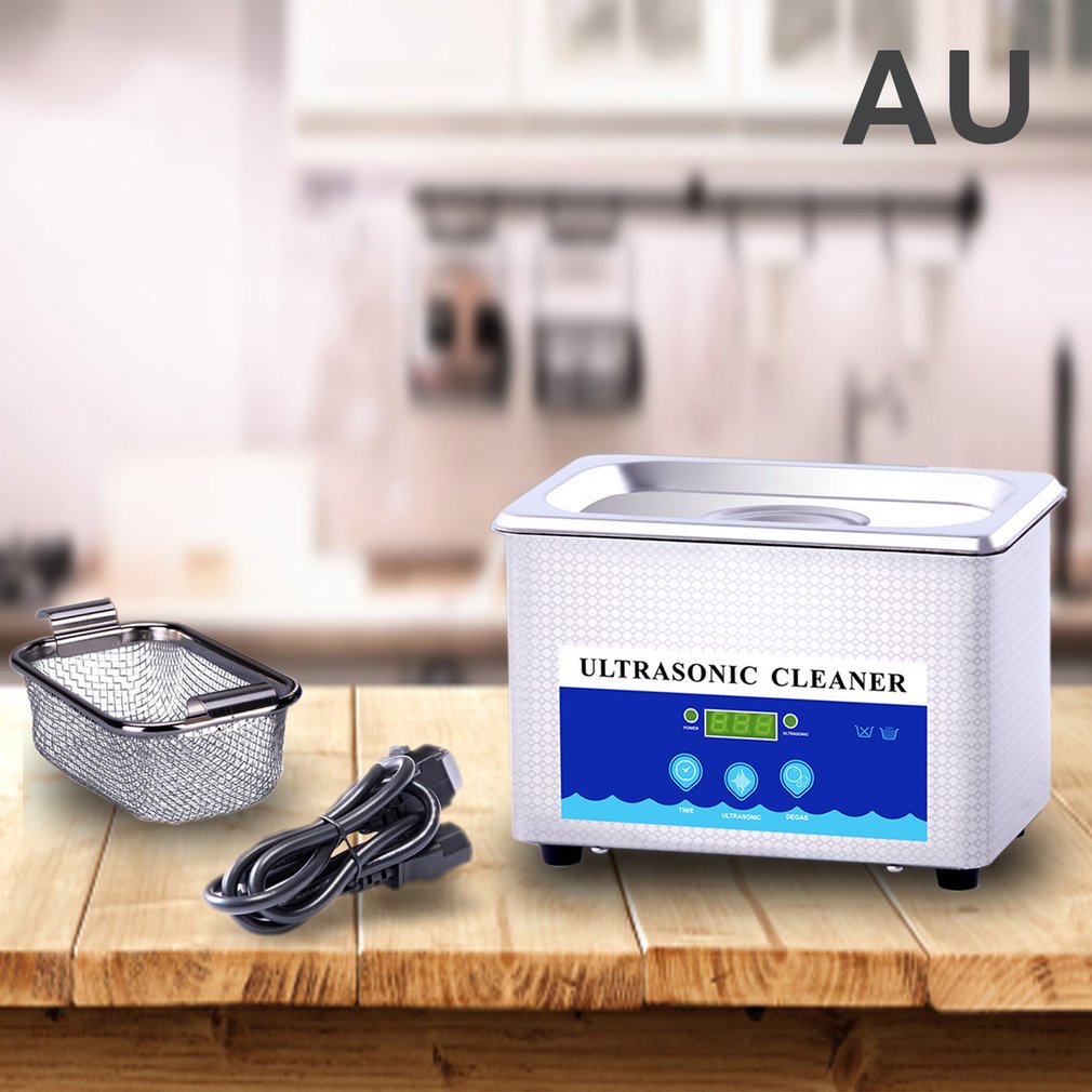 Huishoudelijke Ultrasone Reiniging Machine Voor Bril Schoonmaken Sieraden Horloge Hardware Ultrasone Reiniging Apparaat + Mand