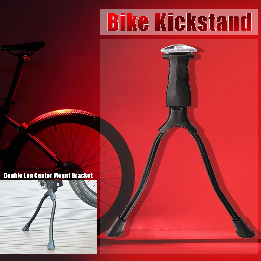 Mountain Bike Kickstand Folding Double Leg Center Mount Bracket For 26'' Bicycle Kickstand Parking Rack Bike Accessories30