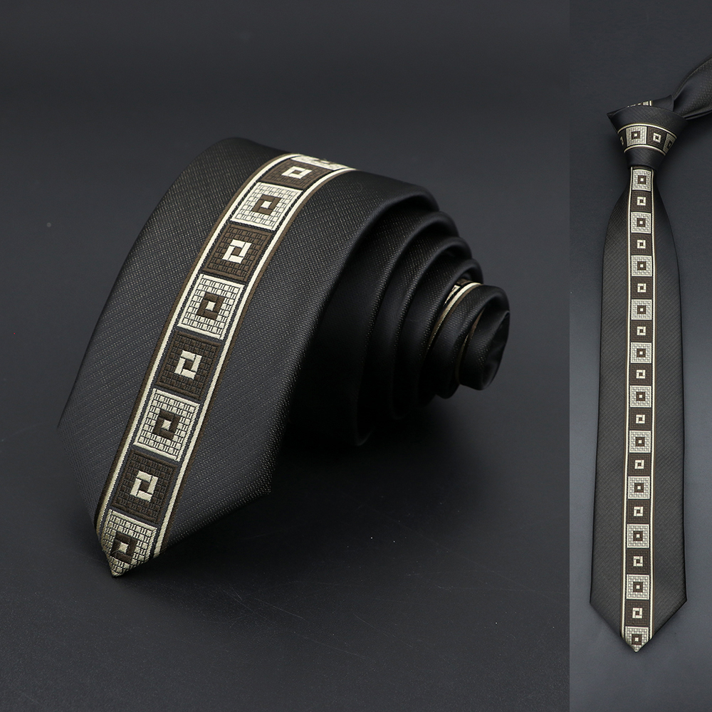 Skinny 6Cm Ties Voor Mannen Trouwjurk Stropdas Zwart Rood Bloemen Paisley Patchwork Tie Business Slanke Overhemd Accessoire cravate: 22