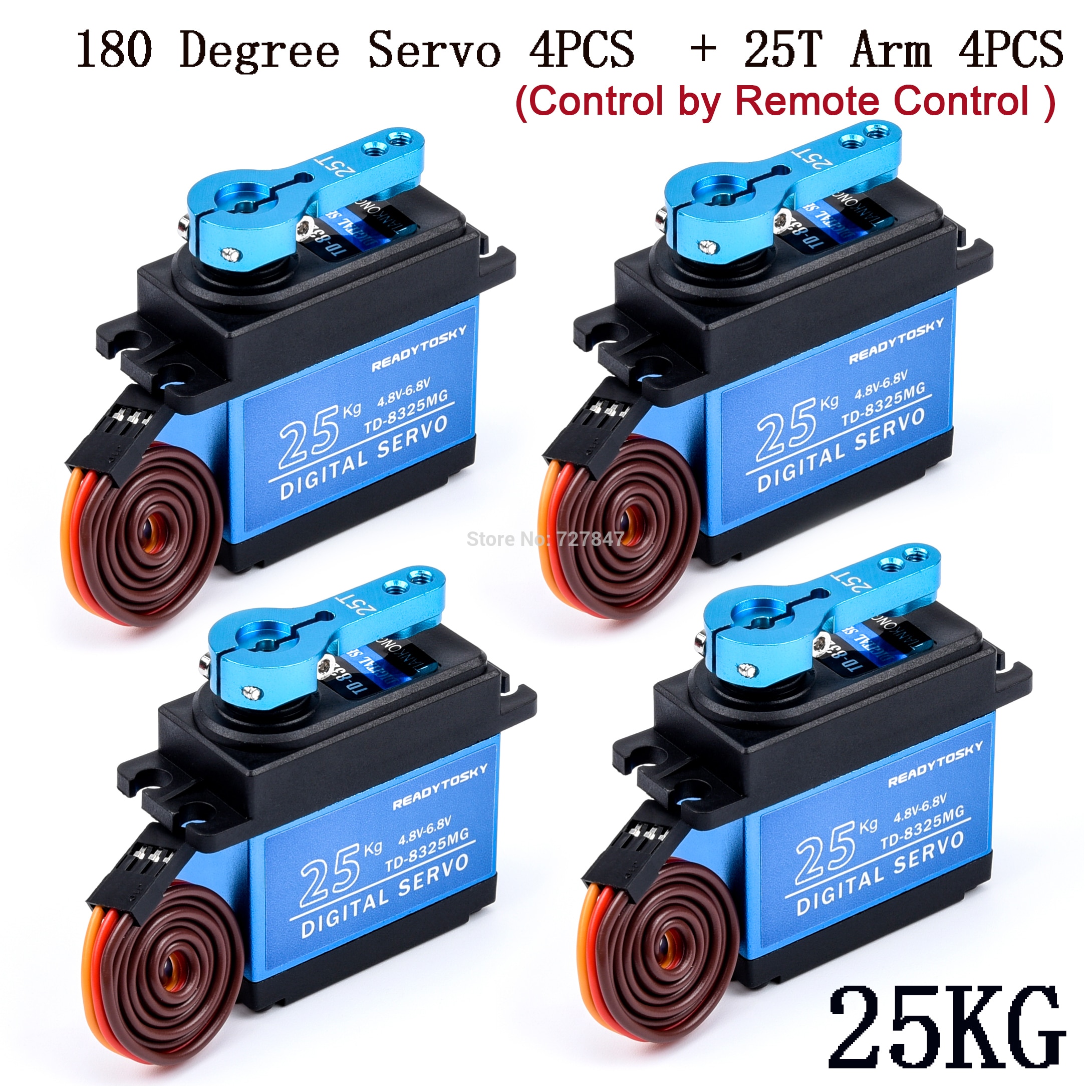 20kg TD8120MG / 25kg TD8325MG Hohe Drehmoment Kernlosen Motor Servo Wasserdichte Digital 180 Grad Servo control durch Fernbedienung control