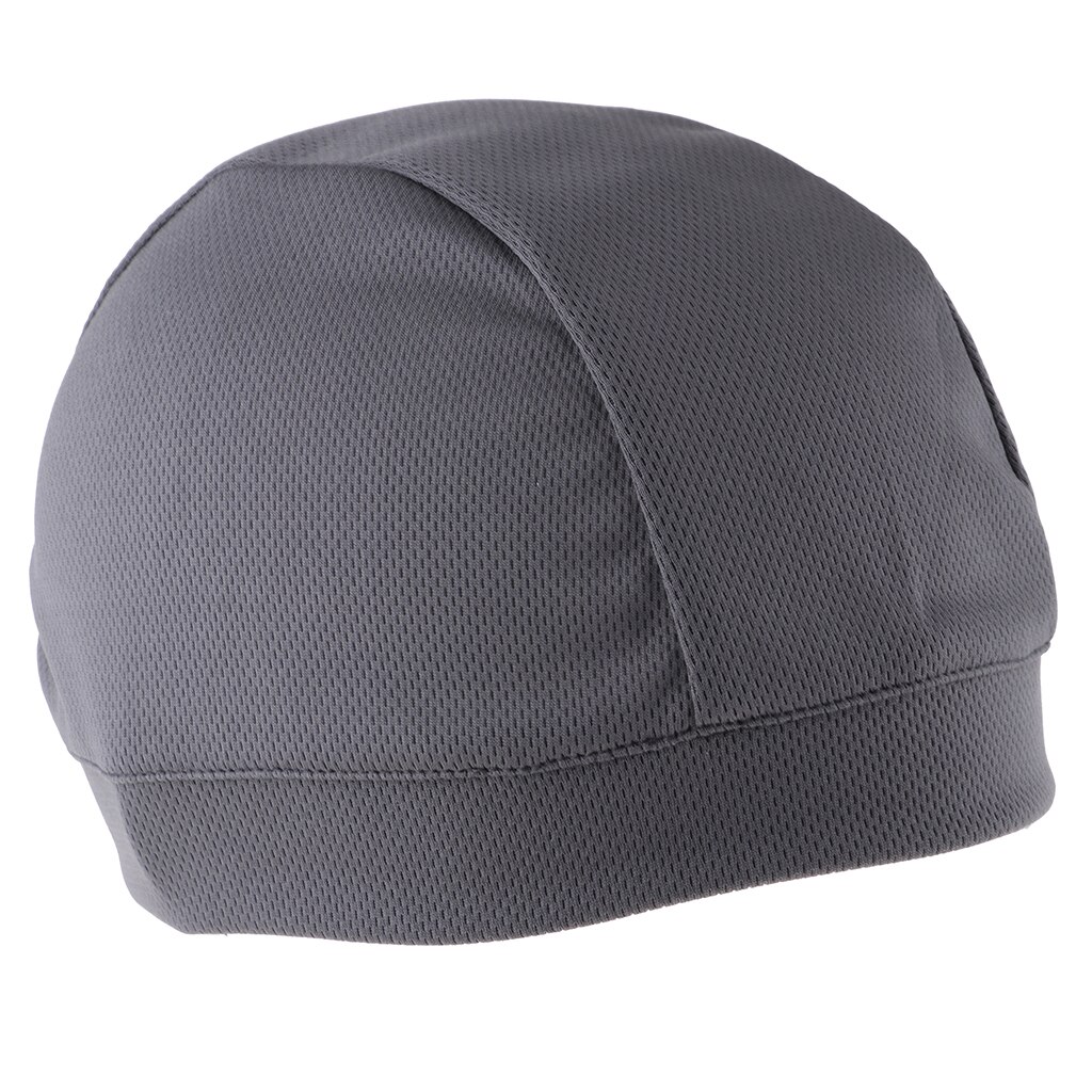 Adults Unisex Soft Cycling Caps Under Helmet Liner Riding Outdoor Sports Fishing Bicycle Skull Hat: Gray