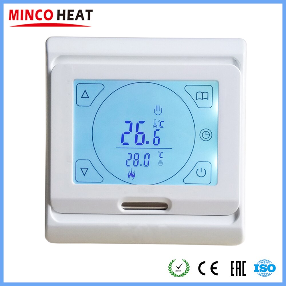 LCD Programmable Digital Room Floor Heating Thermostat Touch Screen Warming Floor Temperature Controller Instrument