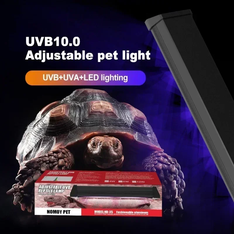 UVA + UVB Reptile spectre complet UVB LED lumières tortues lézards bain de soleil lampe thermique 4 W/8 W Reptiles luminaire Vivarium éclairage