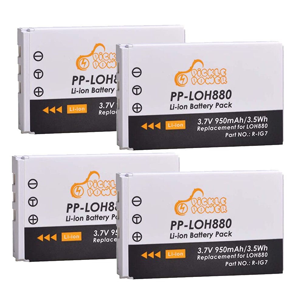 R-IG7 Battery 950mAh R IG7 RIG7 Rechargeable Li-ion Bateria for LOH880 Logitech Harmony One 900 720 850 880 885 890 Pro H880: 4 Batteries