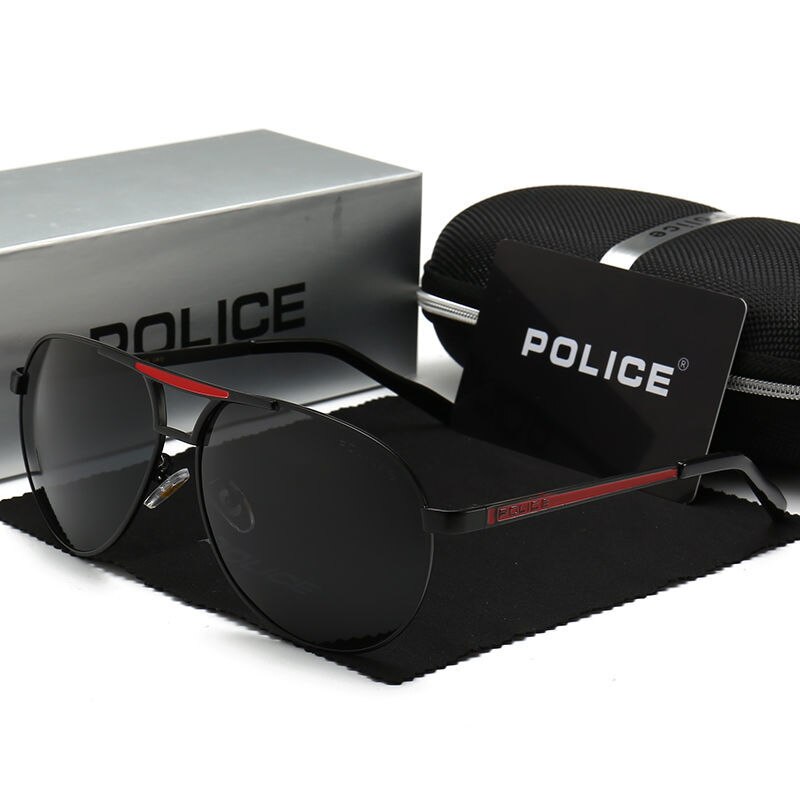 Luksus mærke politi kørsel solbriller mænd polariseret kamæleon misfarvning solbriller til mænd  uv400 8481: 4