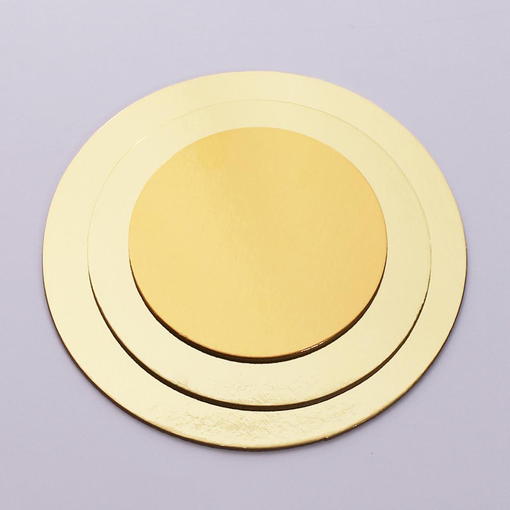 8/10/12 Inch Aluminum Foil Cake Tray Round Cake Boards Wedding Birthday Supplies Paper Pad Baking Mat
