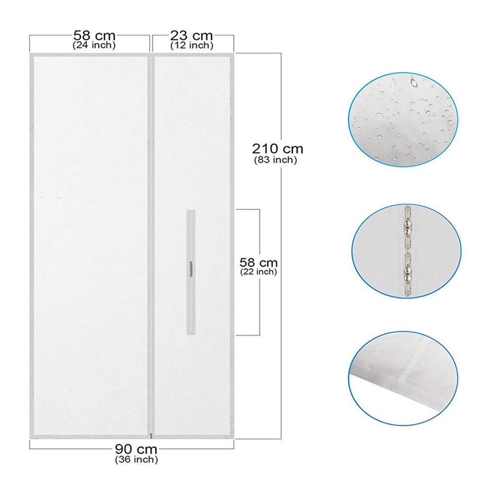 Universal Air Lock Window Seal Cloth Plate Zipper Seal Window Door Sliding Seal Baffle Kit For Mobile Air Conditioner