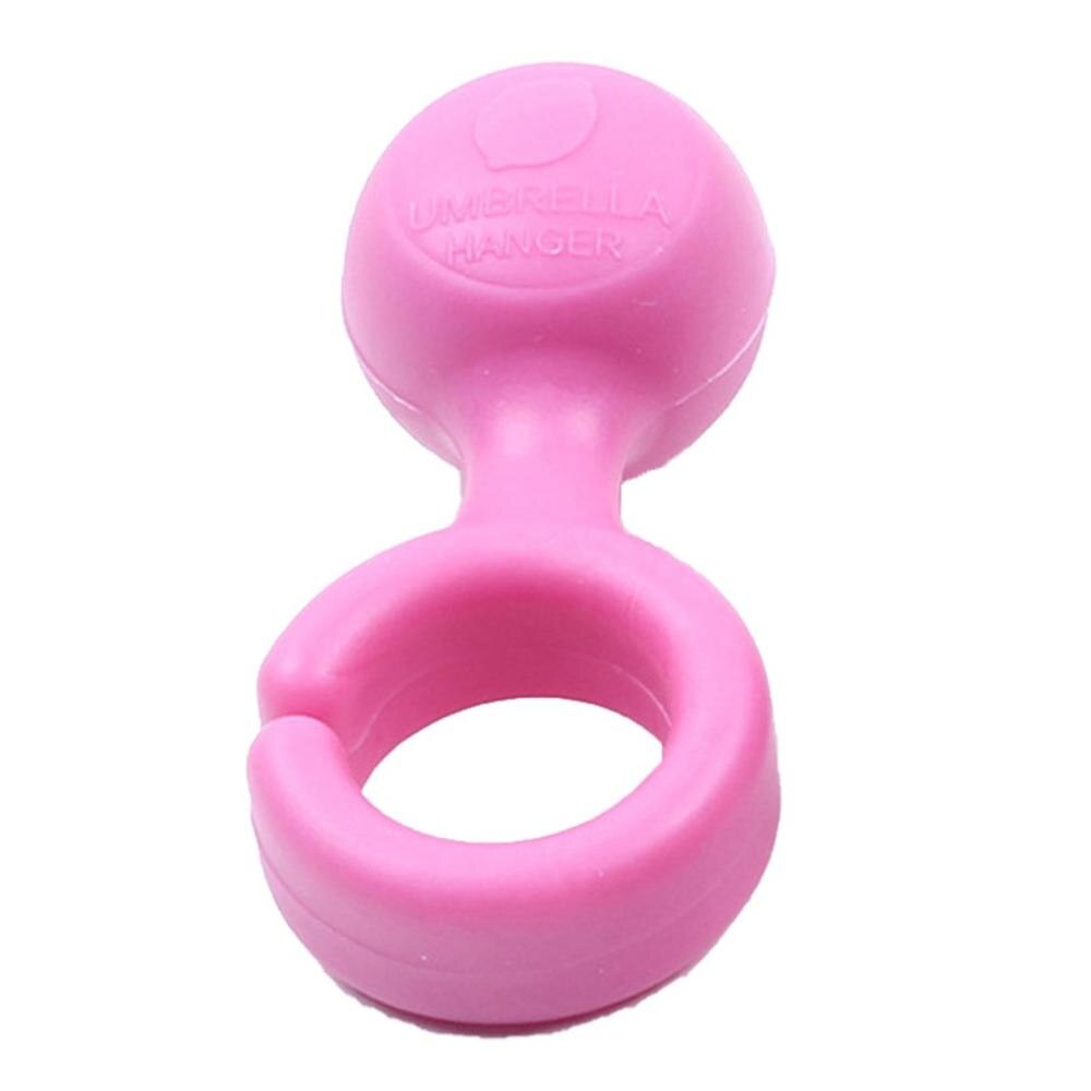 Mini porte-parapluie en TPE, couleur bonbon, mignon, facile à accrocher pour l'intérieur et la maison: pink