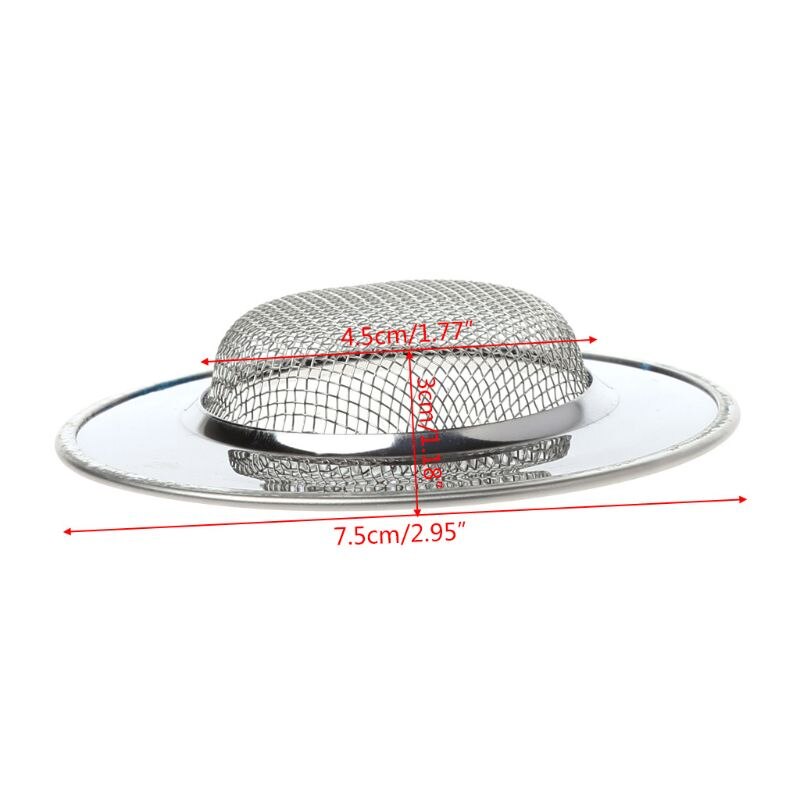 Mesh Kitchen Stainless Steel Sink Strainer Disposer Plug Drain Stopper Filter