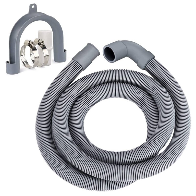 Washing Machine Hose Drain Hose Washing Machine 2.5M Drain Hose Extension For Washing Machines Dishwashers Dryers: Default Title