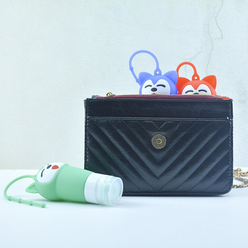 1 Cartoon Dispensing Bottle Travel Silicone Bottle Shampoo Bottle Shower Gel Small Lotion Cosmetic Bottle Plastic Eco-friendly