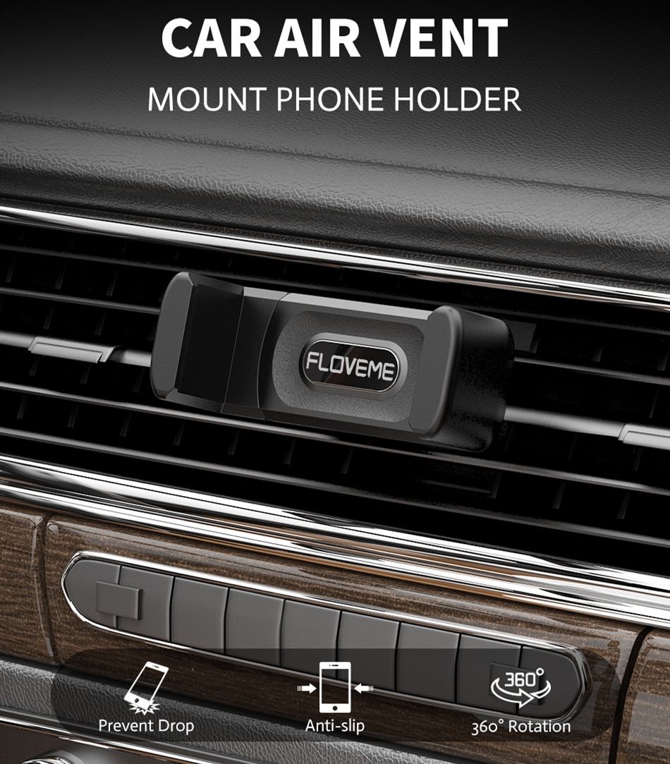 FLOVEME Metal Magnetic Car Phone Holder Mini Air Vent Magnet Mount Mobile Support Smartphone Stand For iPhone 11 Pro 8 7 Samsung