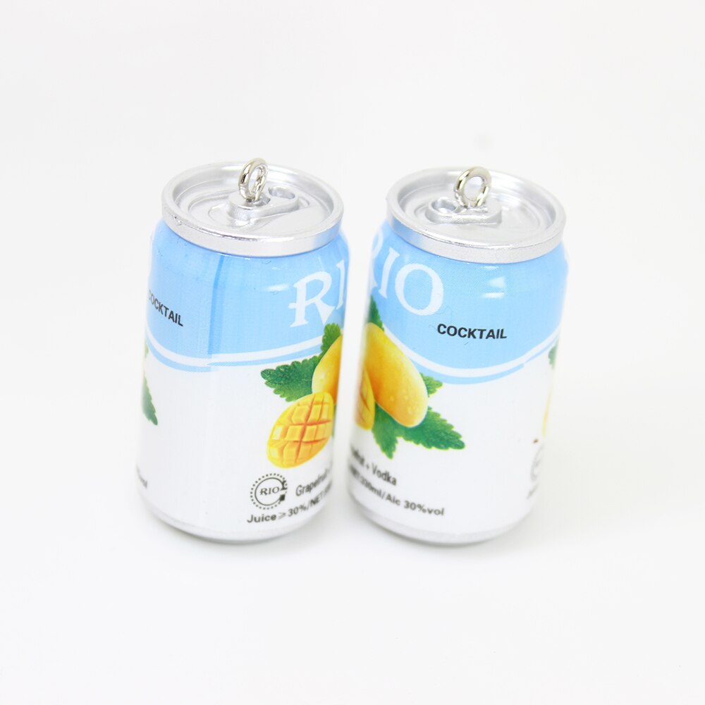 Yamily 6Pcs/24*44Mm Hars Simulatie Cocktail Fles Charms Drankblikjes Hanger Voor Oorbel Sleutelhanger Diy sieraden Maken: 1