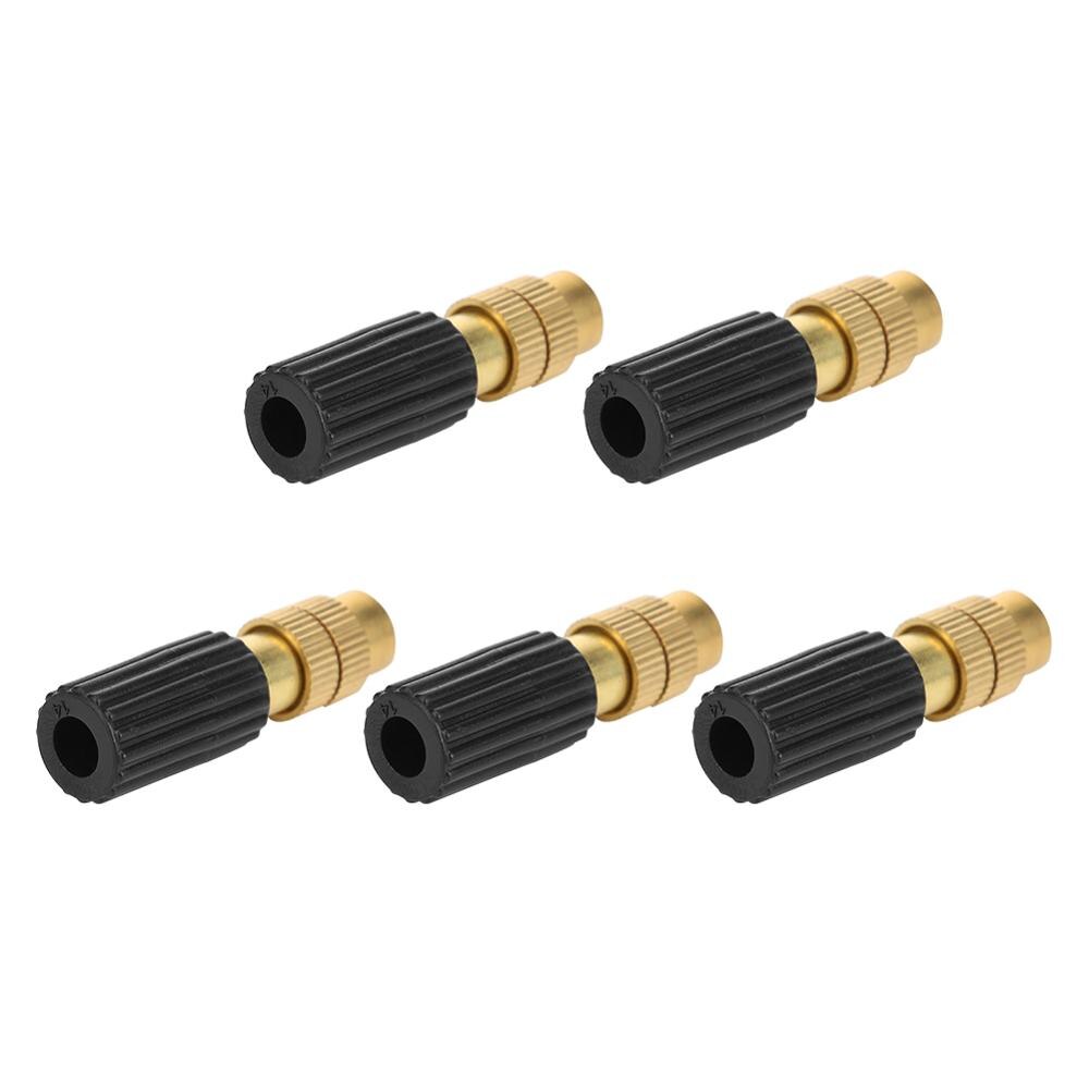 5pcs Adjustable Thread Copper Water Sprinkler Head Automatic Spray Tip Nozzles Nebulizer 4/7 Pipe Watering Irrigation System Gar