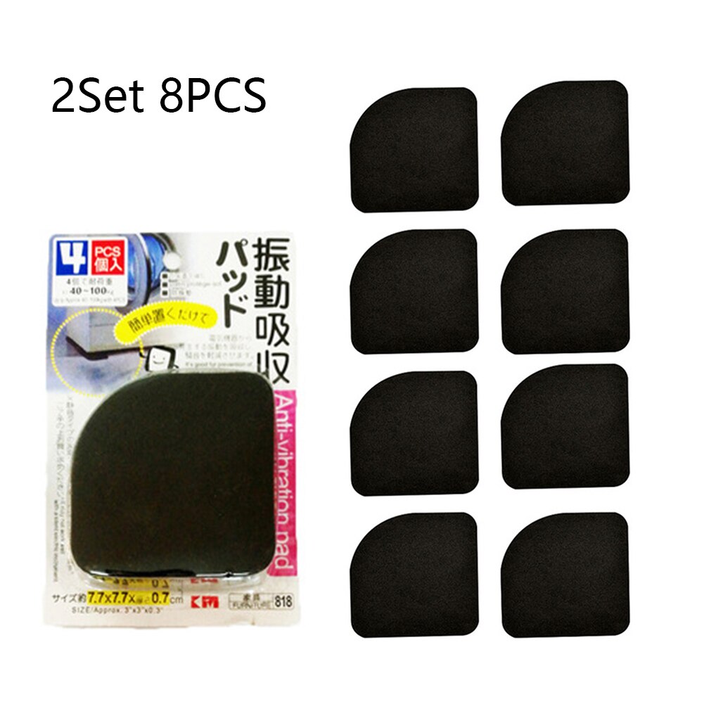 8PCS Anti Vibration Cushion Washing Machine Shock Pads Non-slip Mats Furniture Gasket Shock Absorber Cushion Refrigerator Shock
